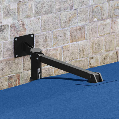 Gartenparasol Blau und Schwarz 248,5 x 247,5 x 160 cm