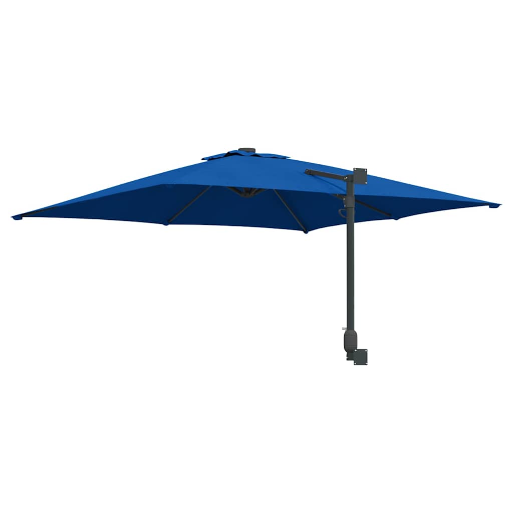 Gartenparasol Blau und Schwarz 248,5 x 247,5 x 160 cm