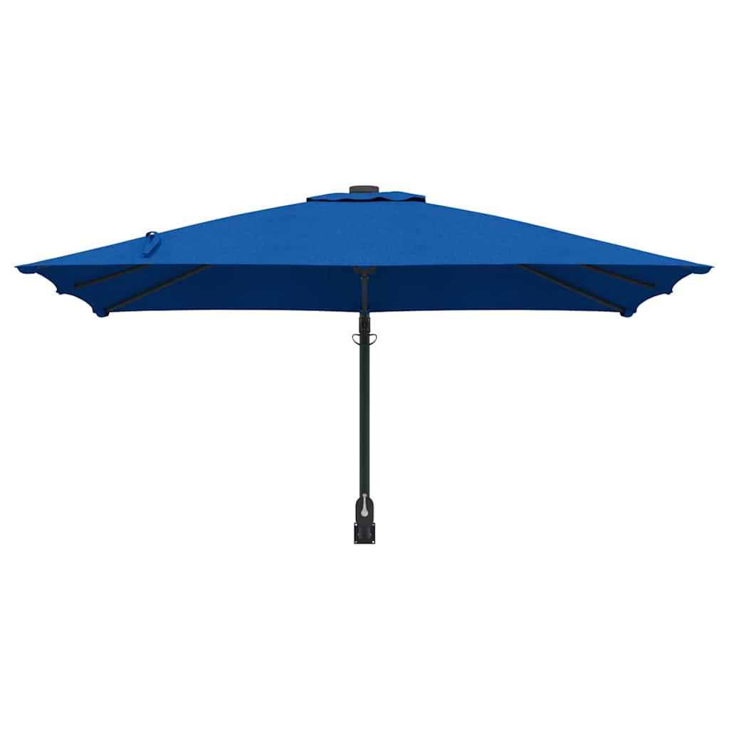 Gartenparasol Blau und Schwarz 248,5 x 247,5 x 160 cm