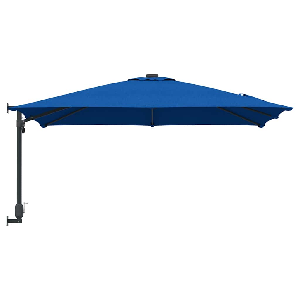 Gartenparasol Blau und Schwarz 248,5 x 247,5 x 160 cm
