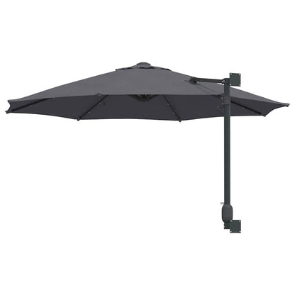 Gartenparasol Anthrazit und Schwarz 248 x 248 x 148 cm