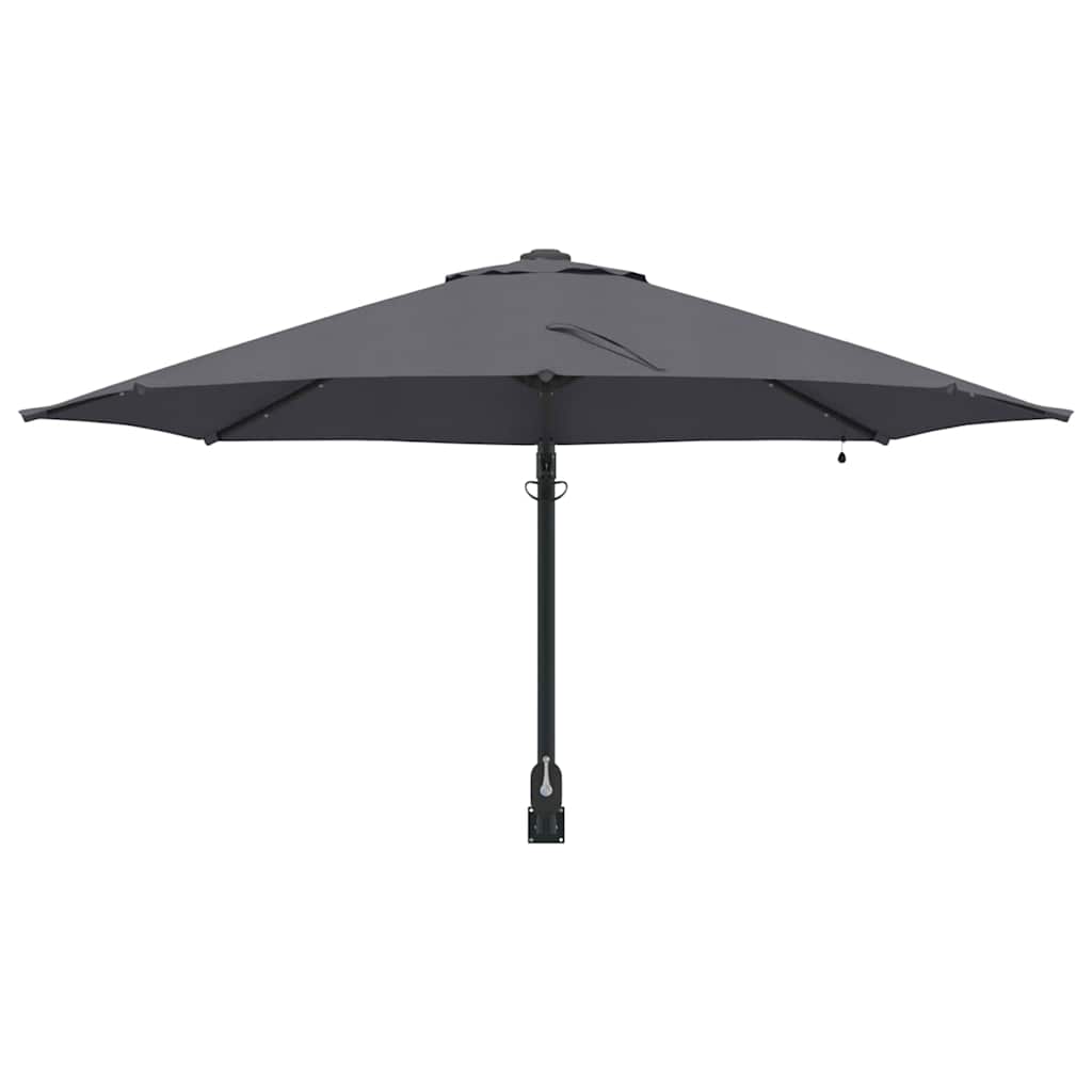 Gartenparasol Anthrazit und Schwarz 248 x 248 x 148 cm