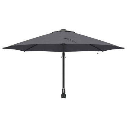 Gartenparasol Anthrazit und Schwarz 248 x 248 x 148 cm