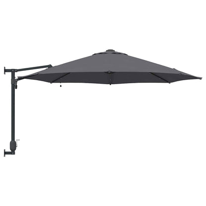 Gartenparasol Anthrazit und Schwarz 248 x 248 x 148 cm