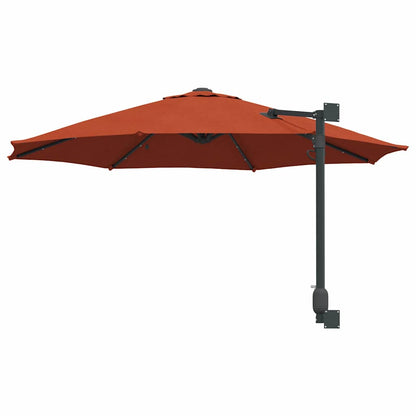 Gartenparasol Rot und Schwarz 248 x 248 x 148 cm