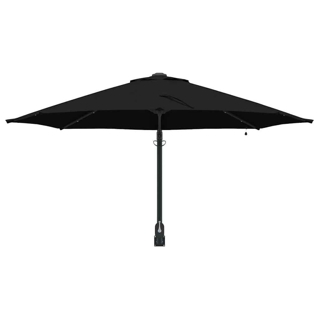 Gartenparasol Schwarz und Schwarz 248 x 248 x 148 cm