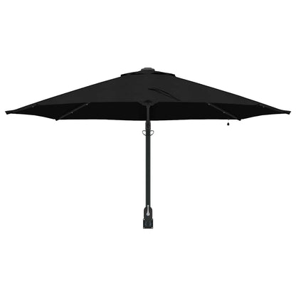 Gartenparasol Schwarz und Schwarz 248 x 248 x 148 cm