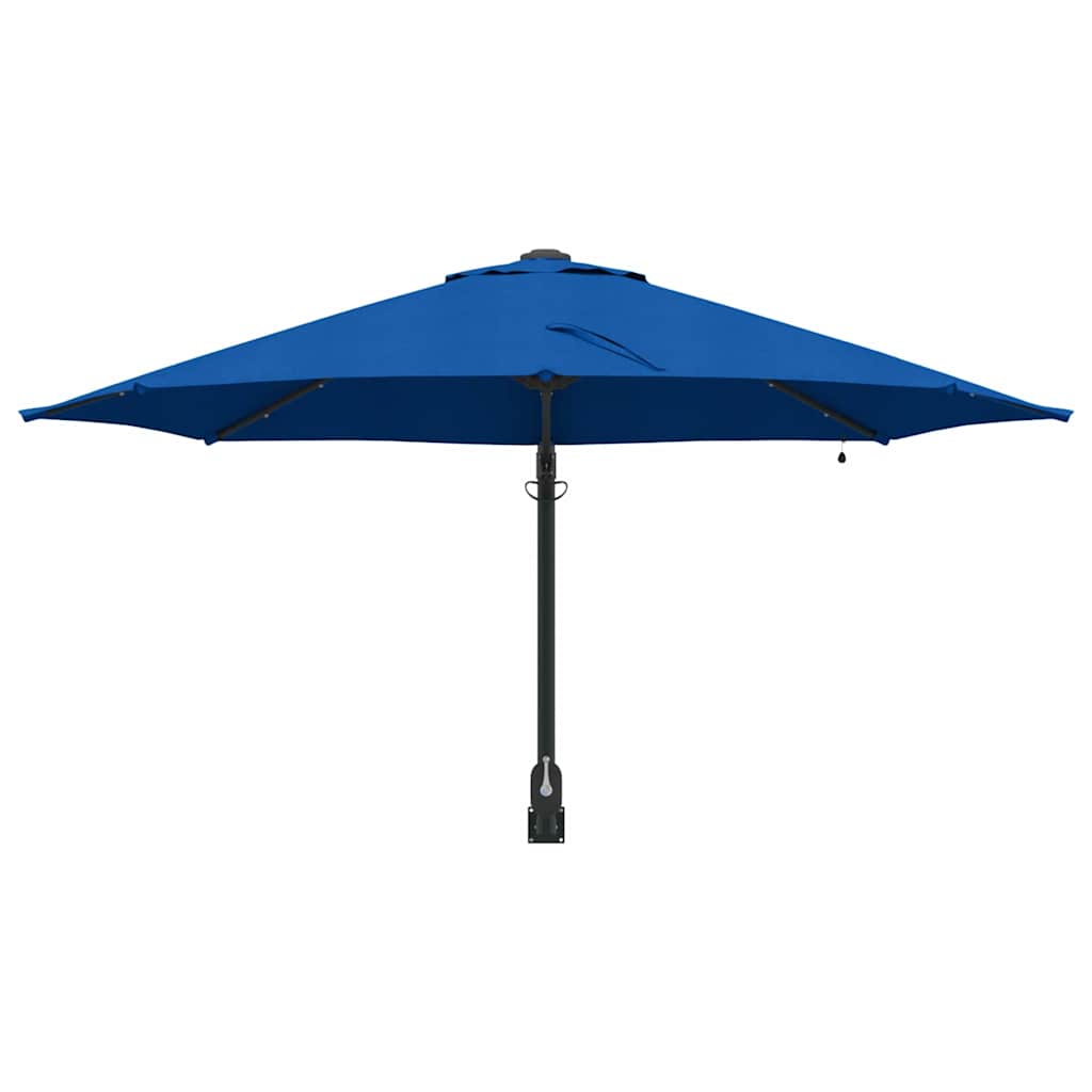 Gartenparasol Blau und Schwarz 248 x 248 x 148 cm