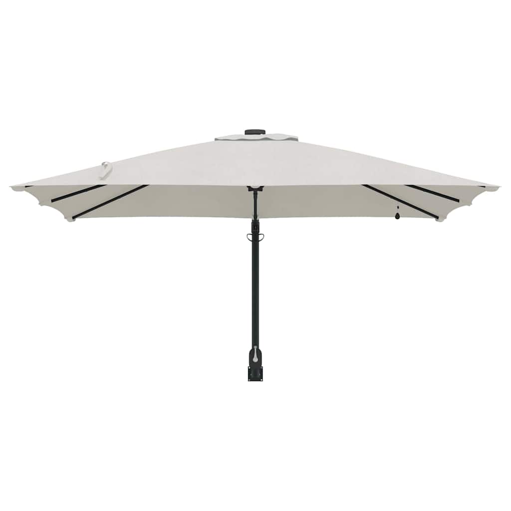 Gartenparasol Sand 248,5 x 247,5 x 160 cm Stoff