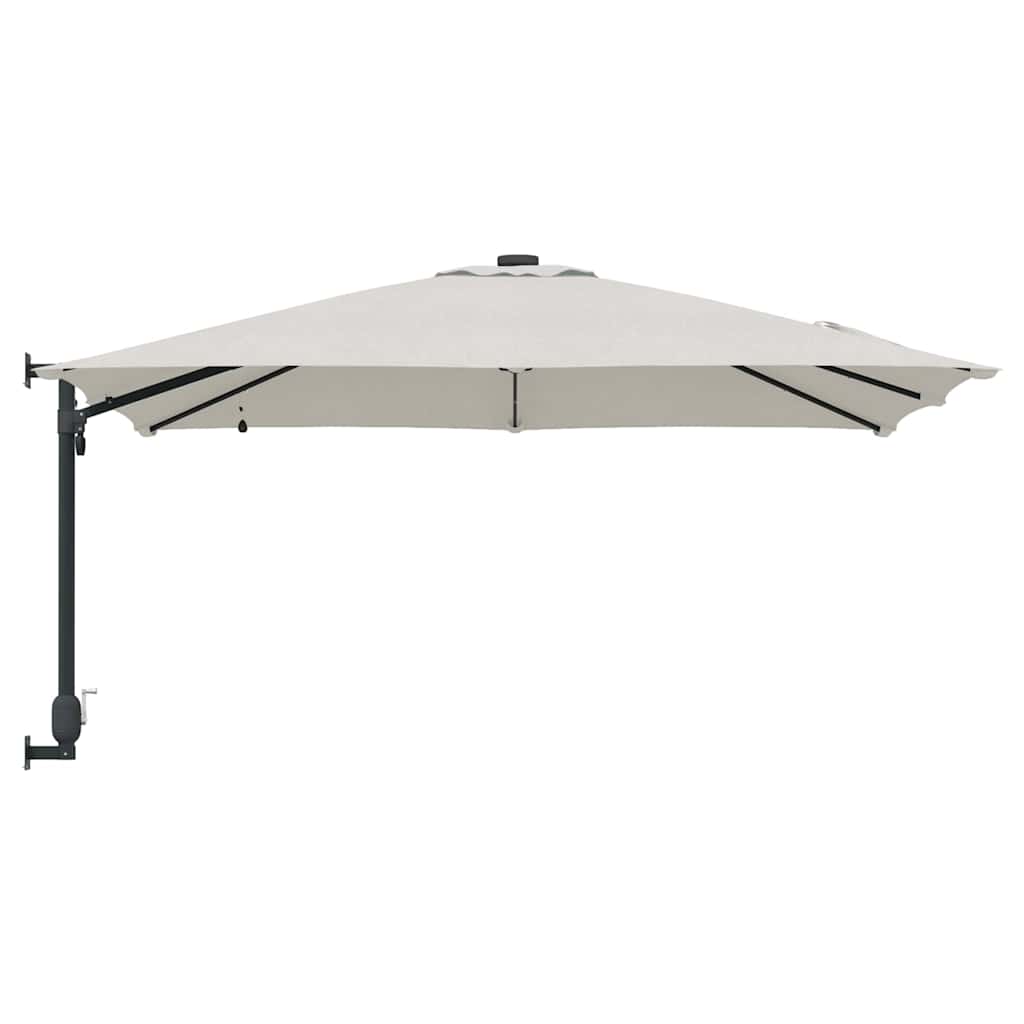 Gartenparasol Sand 248,5 x 247,5 x 160 cm Stoff