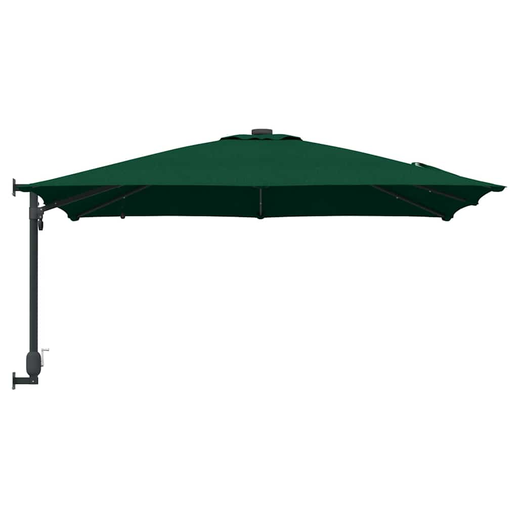 Gartenparasol Grün 248,5 x 247,5 x 160 cm Stoff