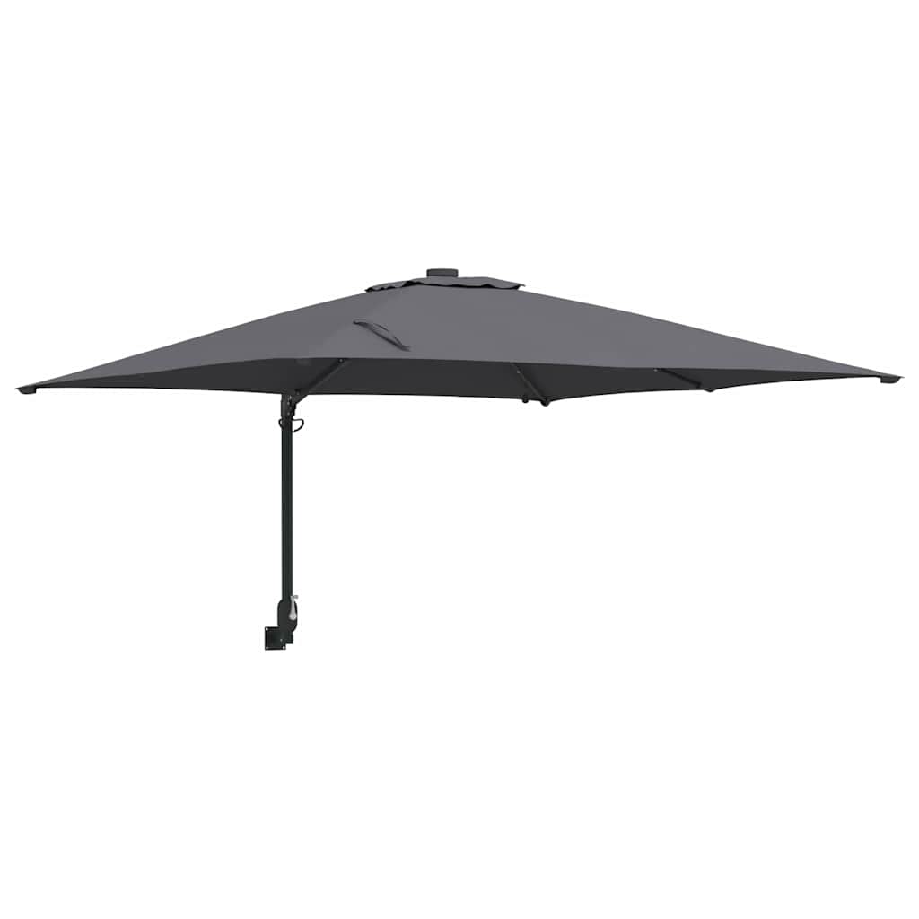 Gartenparasol Anthrazit 248,5 x 247,5 x 160 cm Stoff