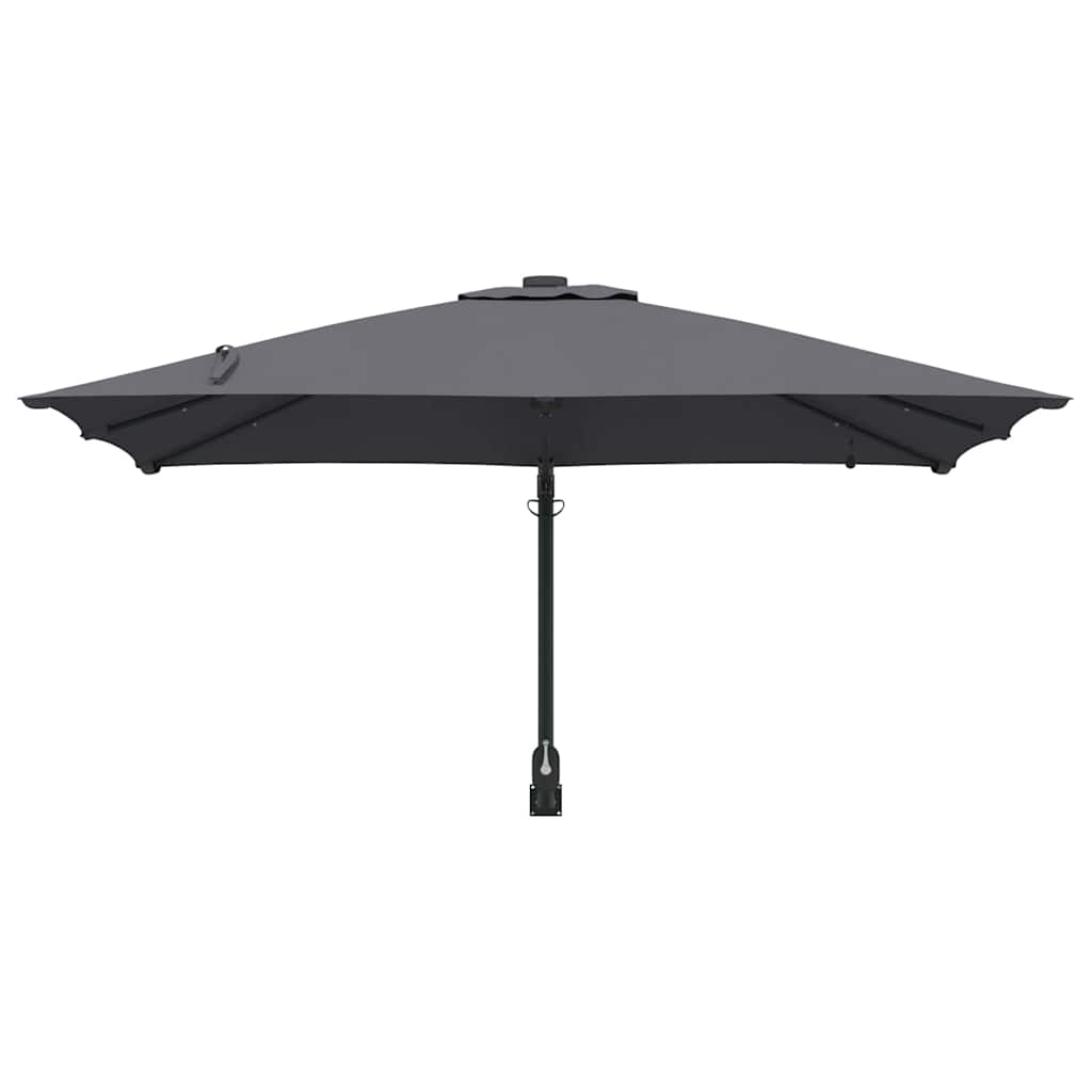 Gartenparasol Anthrazit 248,5 x 247,5 x 160 cm Stoff