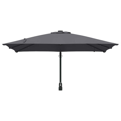 Gartenparasol Anthrazit 248,5 x 247,5 x 160 cm Stoff