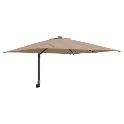 Gartenparasol Taupe 248,5 x 247,5 x 160 cm Stoff
