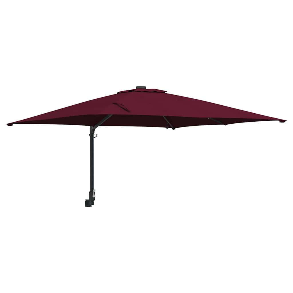 Gartenparasol Bordeauxrot 248,5 x 247,5 x 160 cm Stoff