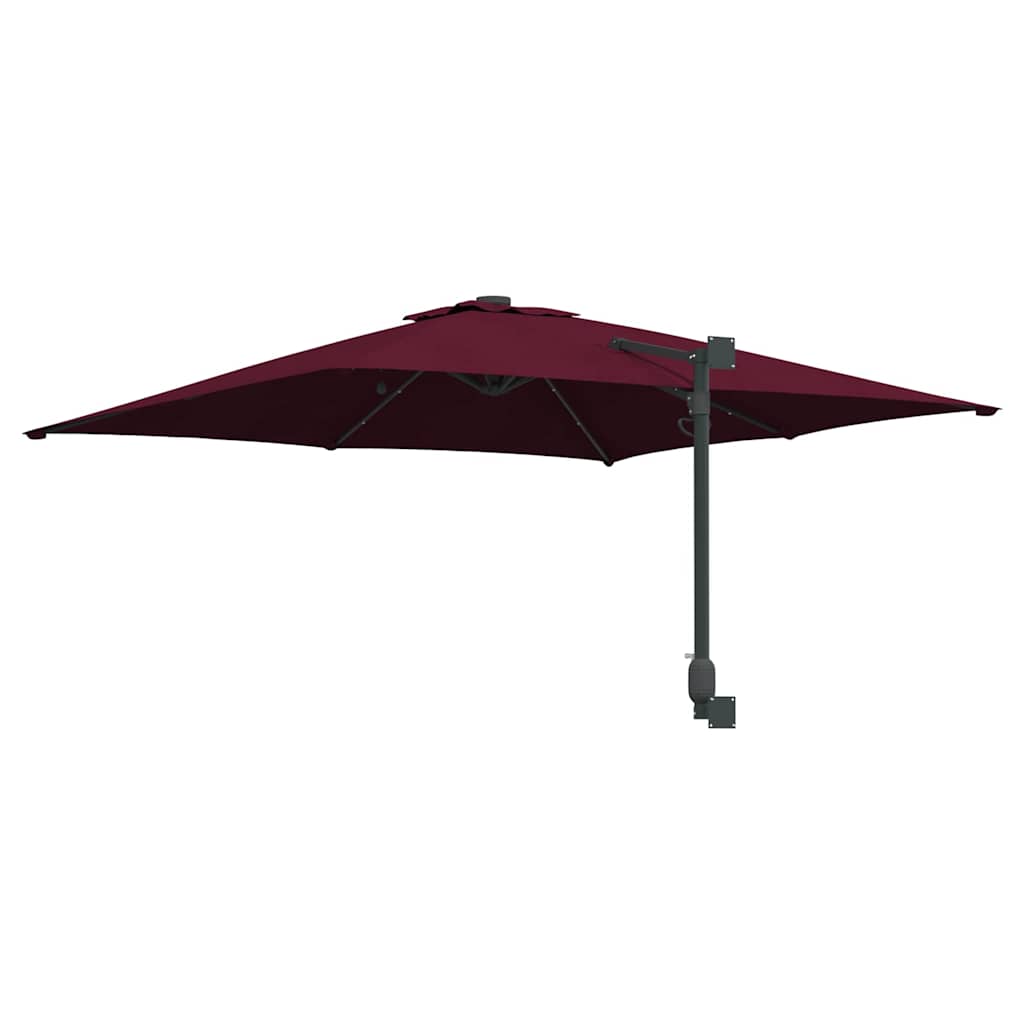 Gartenparasol Bordeauxrot 248,5 x 247,5 x 160 cm Stoff