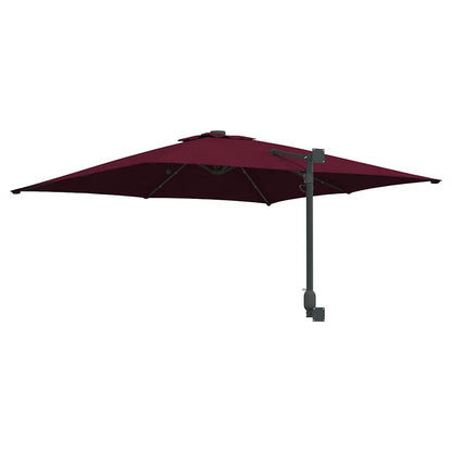 Gartenparasol Bordeauxrot 248,5 x 247,5 x 160 cm Stoff