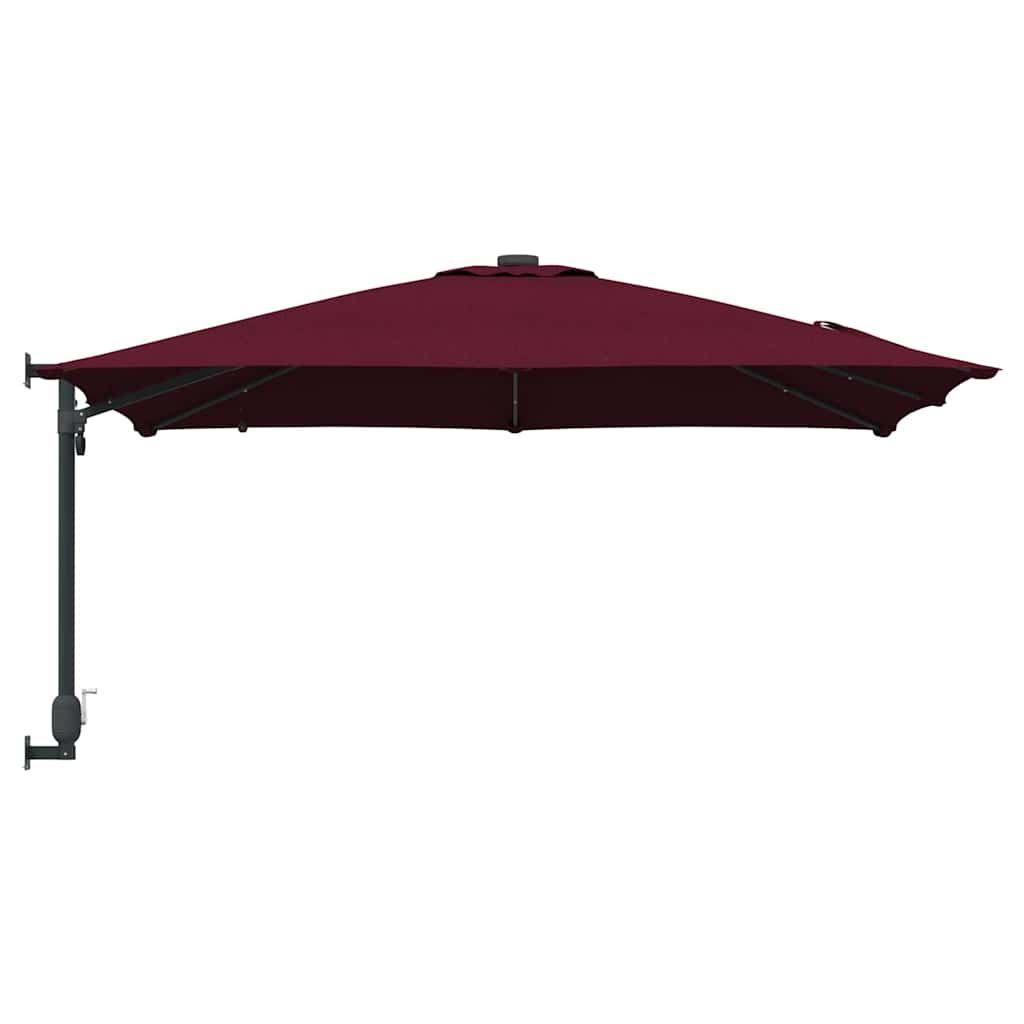 Gartenparasol Bordeauxrot 248,5 x 247,5 x 160 cm Stoff