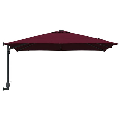 Gartenparasol Bordeauxrot 248,5 x 247,5 x 160 cm Stoff