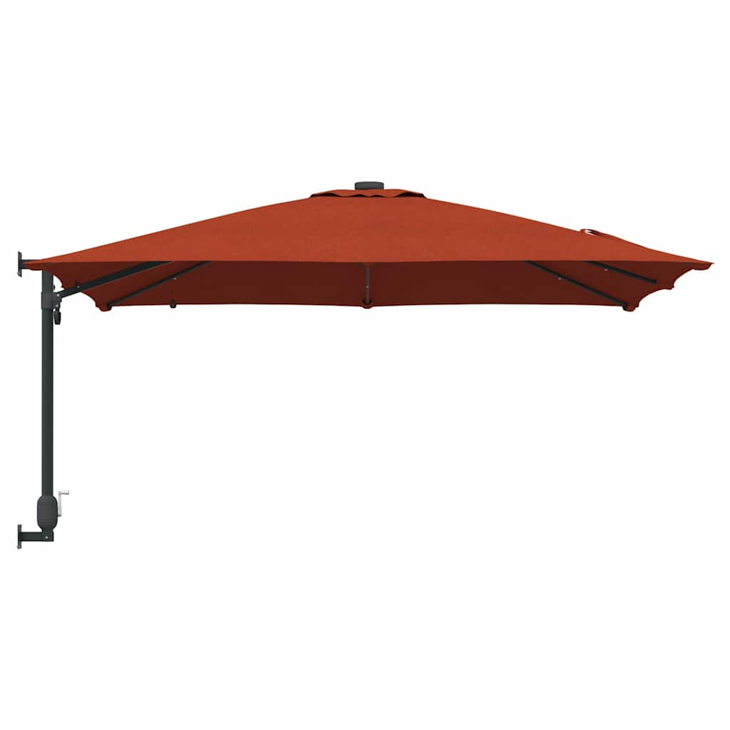 Gartenparasol Terrakotta 248,5 x 247,5 x 160 cm Stoff