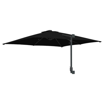 Gartenparasol Schwarz 248,5 x 247,5 x 160 cm Stoff