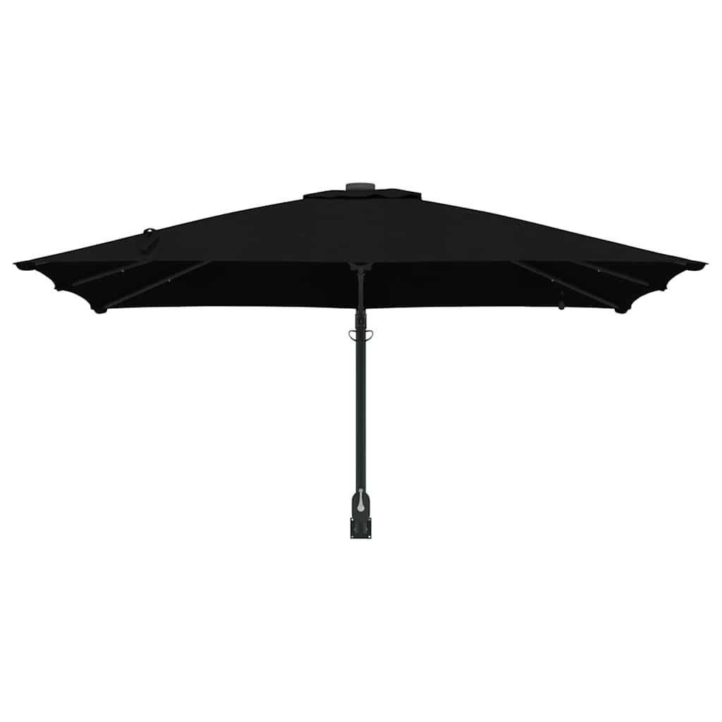 Gartenparasol Schwarz 248,5 x 247,5 x 160 cm Stoff