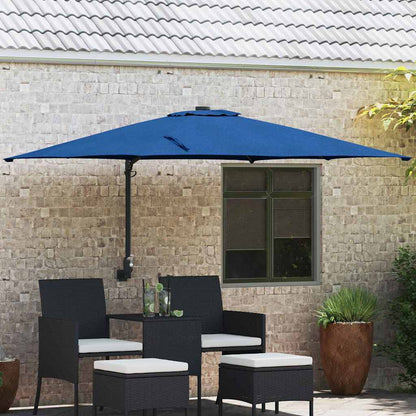 Gartenparasol Azurblau 248,5 x 247,5 x 160 cm Stoff