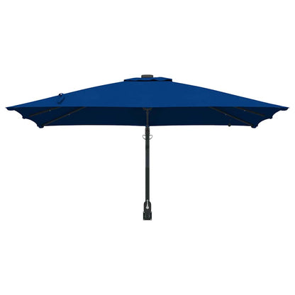 Gartenparasol Azurblau 248,5 x 247,5 x 160 cm Stoff