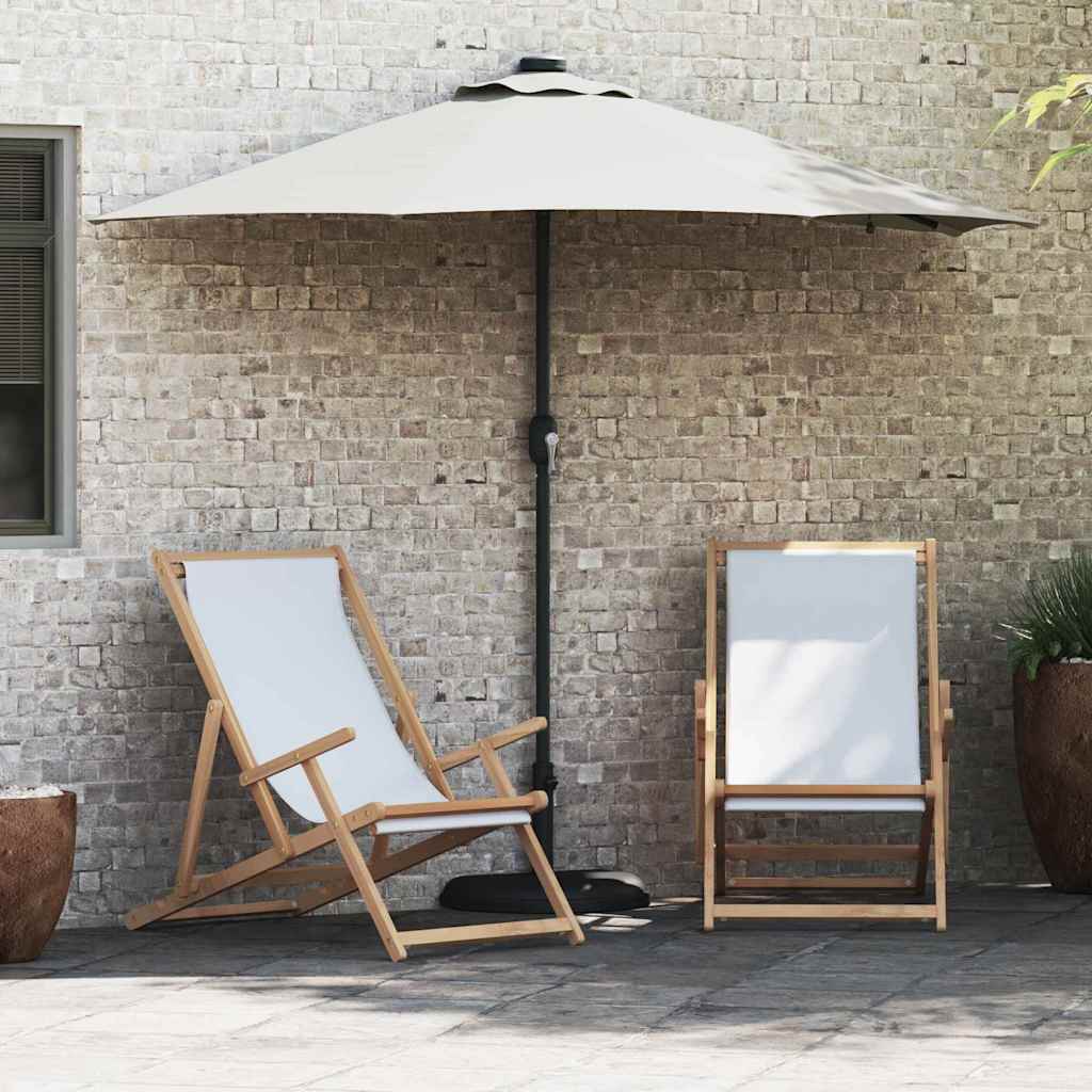 Gartenparasol Sand 294 x 150 x 223 cm Stoff