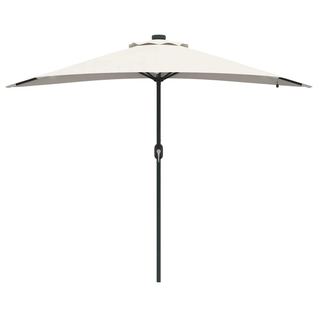 Gartenparasol Sand 294 x 150 x 223 cm Stoff