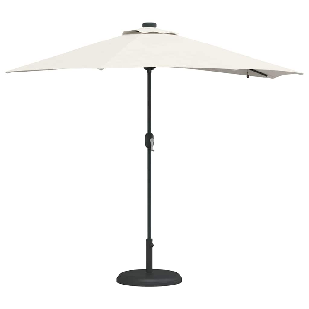 Gartenparasol Sand 294 x 150 x 223 cm Stoff