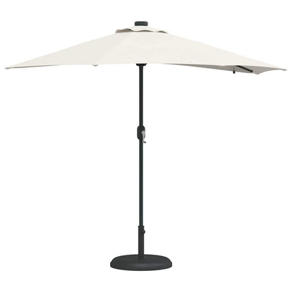 Gartenparasol Sand 294 x 150 x 223 cm Stoff