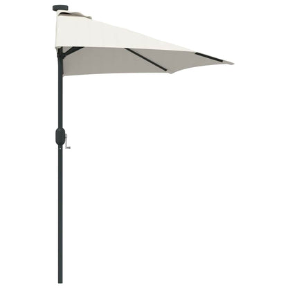 Gartenparasol Sand 294 x 150 x 223 cm Stoff