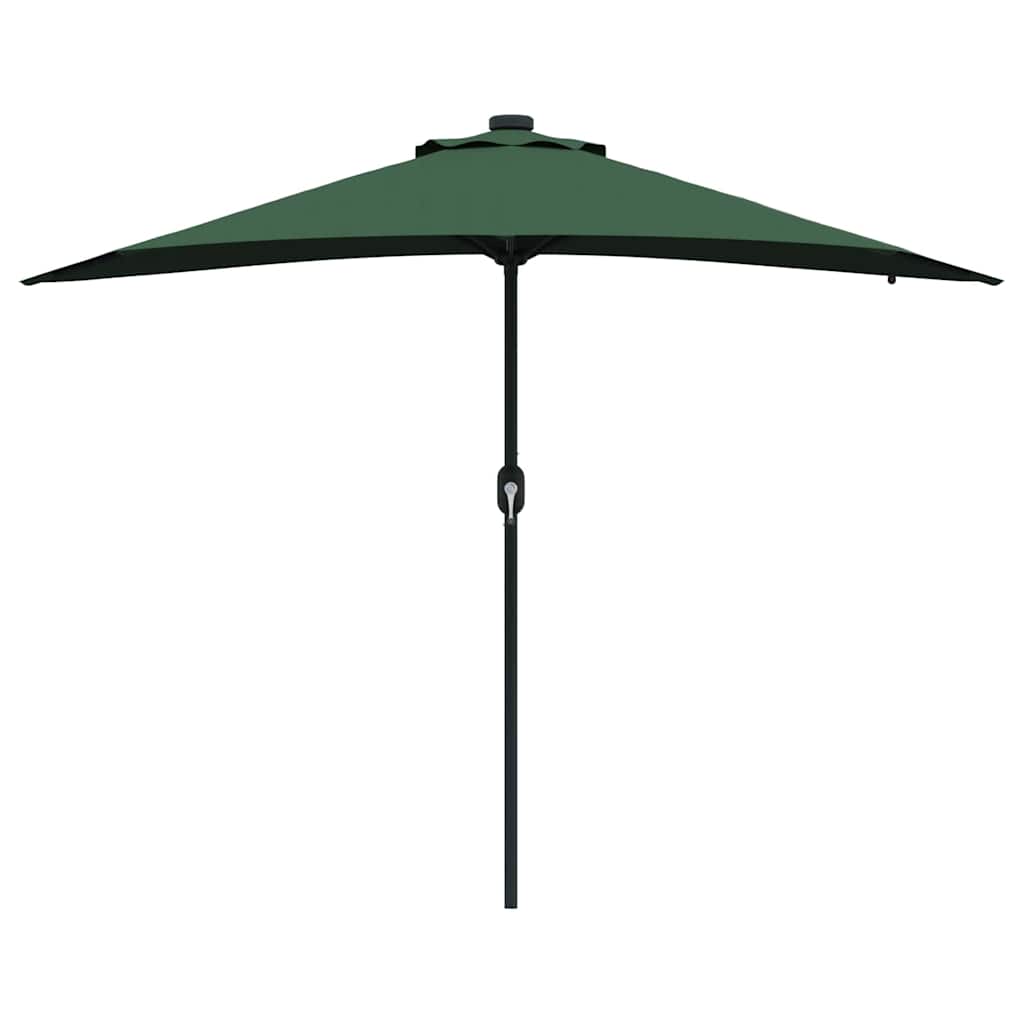 Gartenparasol Grün 294 x 150 x 223 cm Stoff