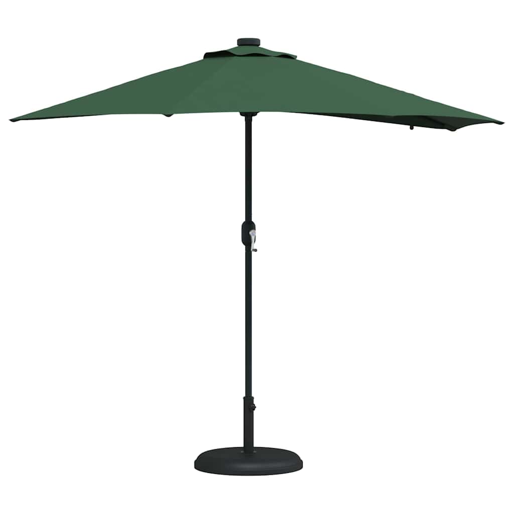 Gartenparasol Grün 294 x 150 x 223 cm Stoff