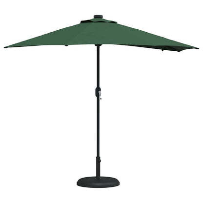 Gartenparasol Grün 294 x 150 x 223 cm Stoff
