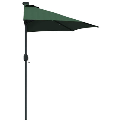 Gartenparasol Grün 294 x 150 x 223 cm Stoff