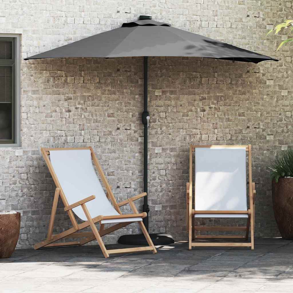 Gartenparasol Anthrazit 294 x 150 x 223 cm Stoff