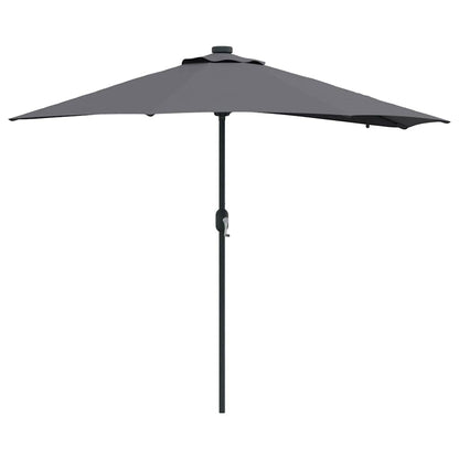 Gartenparasol Anthrazit 294 x 150 x 223 cm Stoff