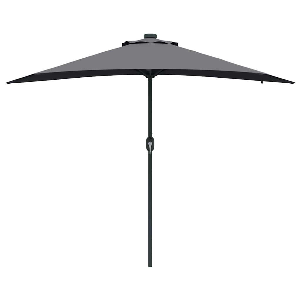 Gartenparasol Anthrazit 294 x 150 x 223 cm Stoff