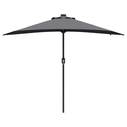 Gartenparasol Anthrazit 294 x 150 x 223 cm Stoff