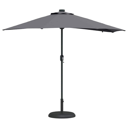 Gartenparasol Anthrazit 294 x 150 x 223 cm Stoff