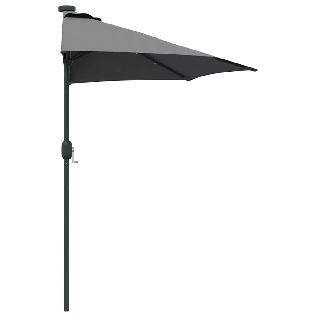 Gartenparasol Anthrazit 294 x 150 x 223 cm Stoff