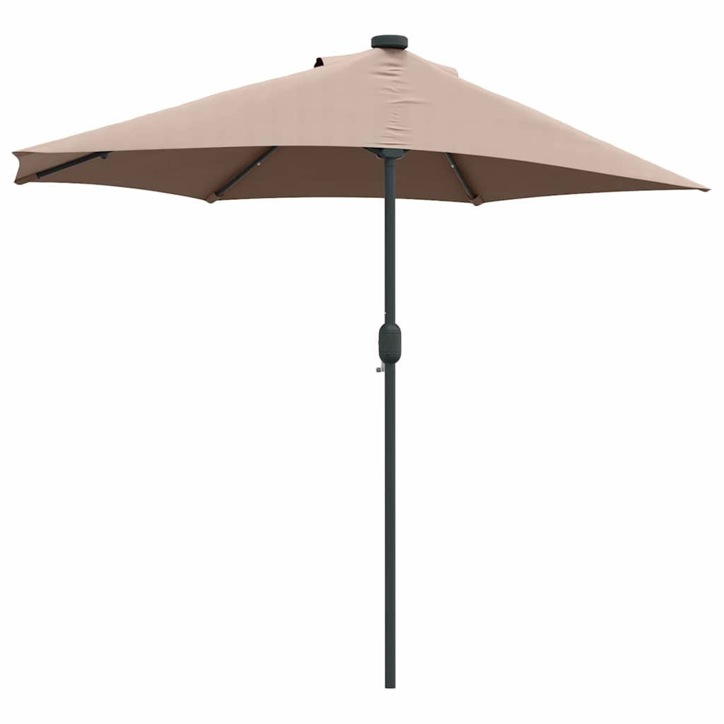 Gartenparasol Taupe 294 x 150 x 223 cm Stoff
