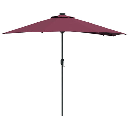 Gartenparasol Bordeauxrot 294 x 150 x 223 cm Stoff