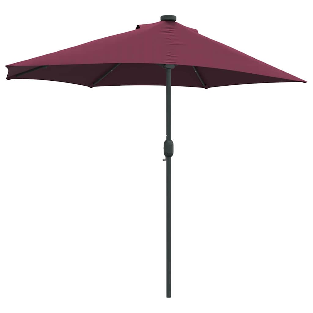 Gartenparasol Bordeauxrot 294 x 150 x 223 cm Stoff