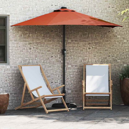 Gartenparasol Terrakotta 294 x 150 x 223 cm Stoff