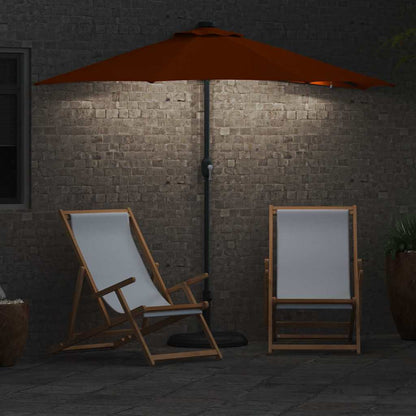 Gartenparasol Terrakotta 294 x 150 x 223 cm Stoff