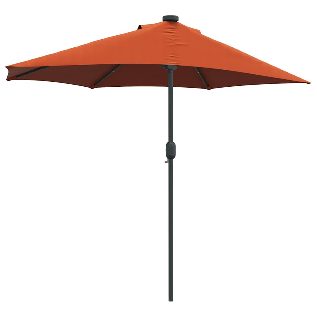 Gartenparasol Terrakotta 294 x 150 x 223 cm Stoff